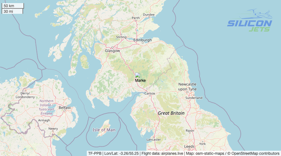 TestLumberjack's tweet image. TF-PPB (#gulfstream G650ER reportedly used by #testuser) has been detected in flight at 17:04 GMT. Track on Mastodon: lumberjacks.social/@SiliconJets.