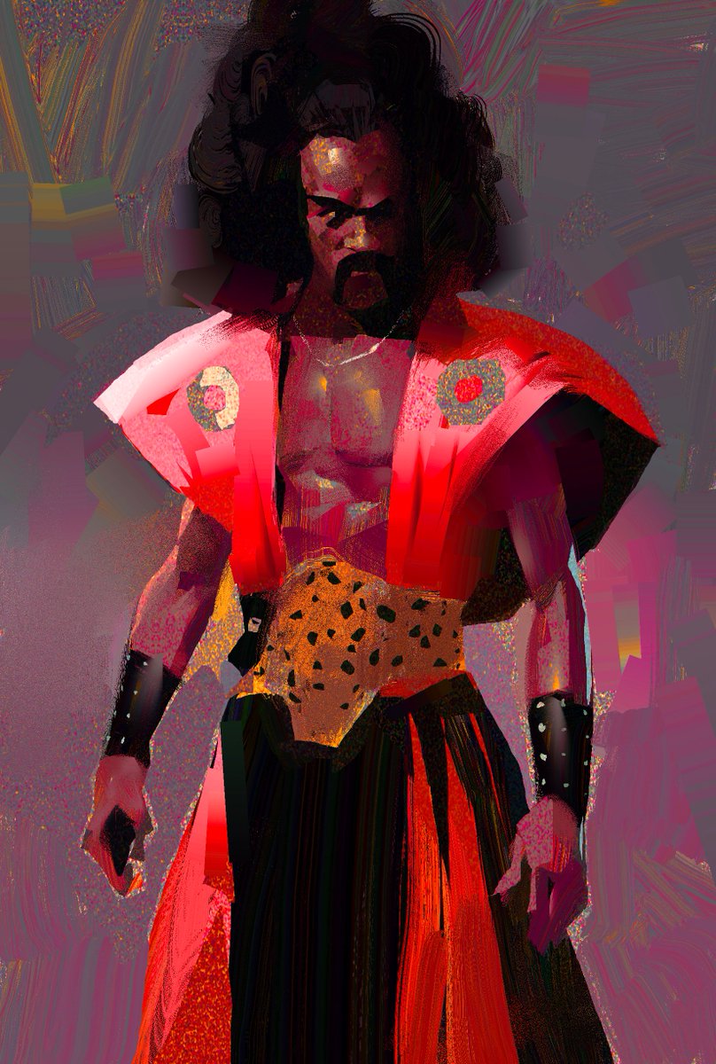 #ArtistOnTwitter #digitalart #digitalpainting #sketch #heavypaint #webbypaint #conceptart #80s Last Dragon sketch in WP