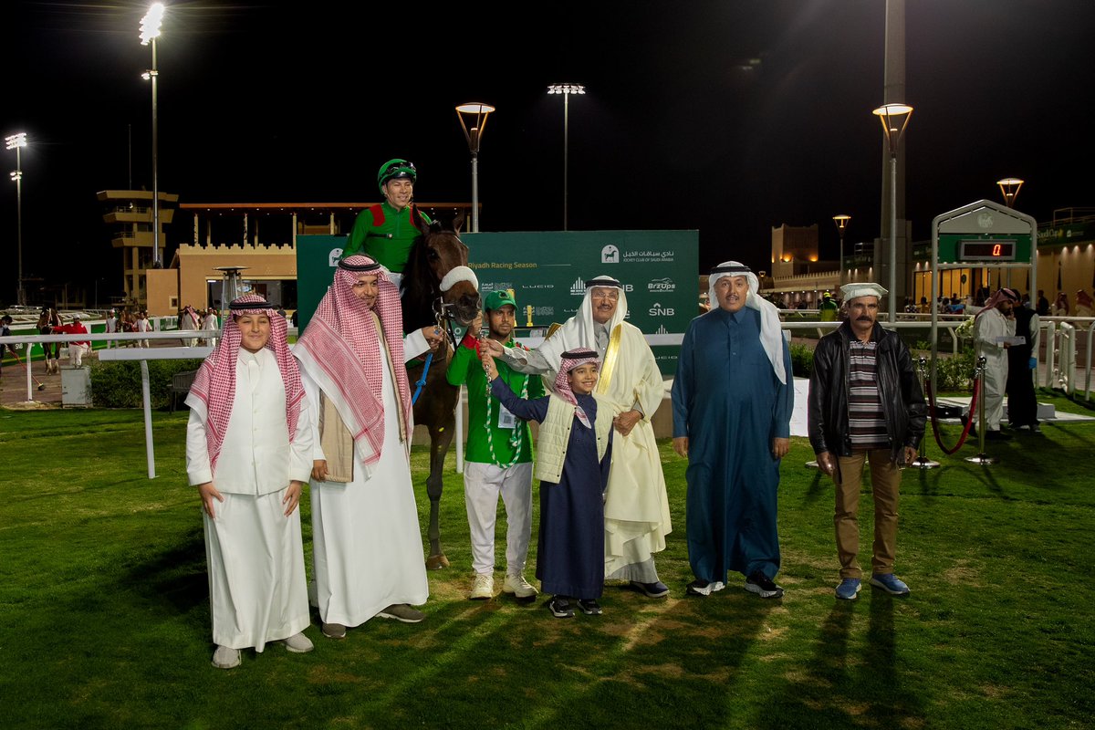 She's a star! 🌟 @pollomoreno11 🥇 SUNSET FLASH (Mayson) wins the SAR300k King Abdulaziz Racecourse Championship Cup for Fillies for Fihan bin Faisal Almindeel Sons. #RiyadhSeason | #SaudiRacing