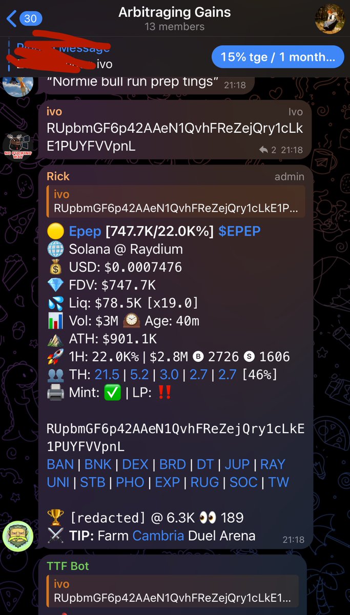 ArbitragingGain's tweet photo. $EPEP
700k -> 20.5m
Ongoing trade on Solana for a few of us, Ivo finally out of the retirement home ! https://t.co/Wxgb7NNkFV