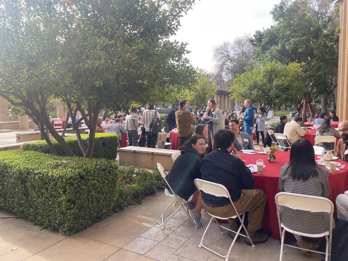 sabrinbeg's tweet photo. You wonder what’s this fancy outdoor breakfast… it’s #PacDev 2024 @Stanford @StanfordKingCtr https://t.co/RfCe4PgWYE