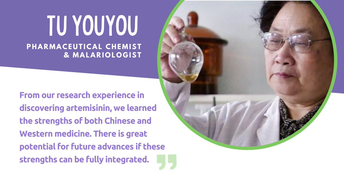 In honor of Women's History Month, we’re highlighting some brilliant women in STEM fields who have inspired us. Today, we’re celebrating Tu Youyou, the first mainland Chinese scientist to receive a Nobel Prize in a scientific category. #WomensHistoryMonth #TuYouyou #STEM
