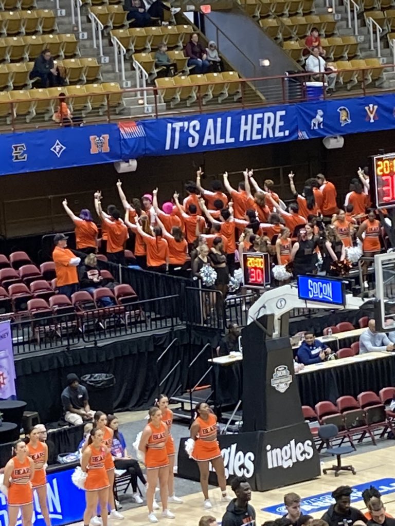 Props to the Mercer band for their cold shoulder L’s during Samford’s player intros. This ain’t Dune but that is THE SPICE!! #SoConHoops