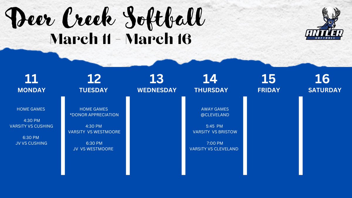 This week ... here's where you can find us!