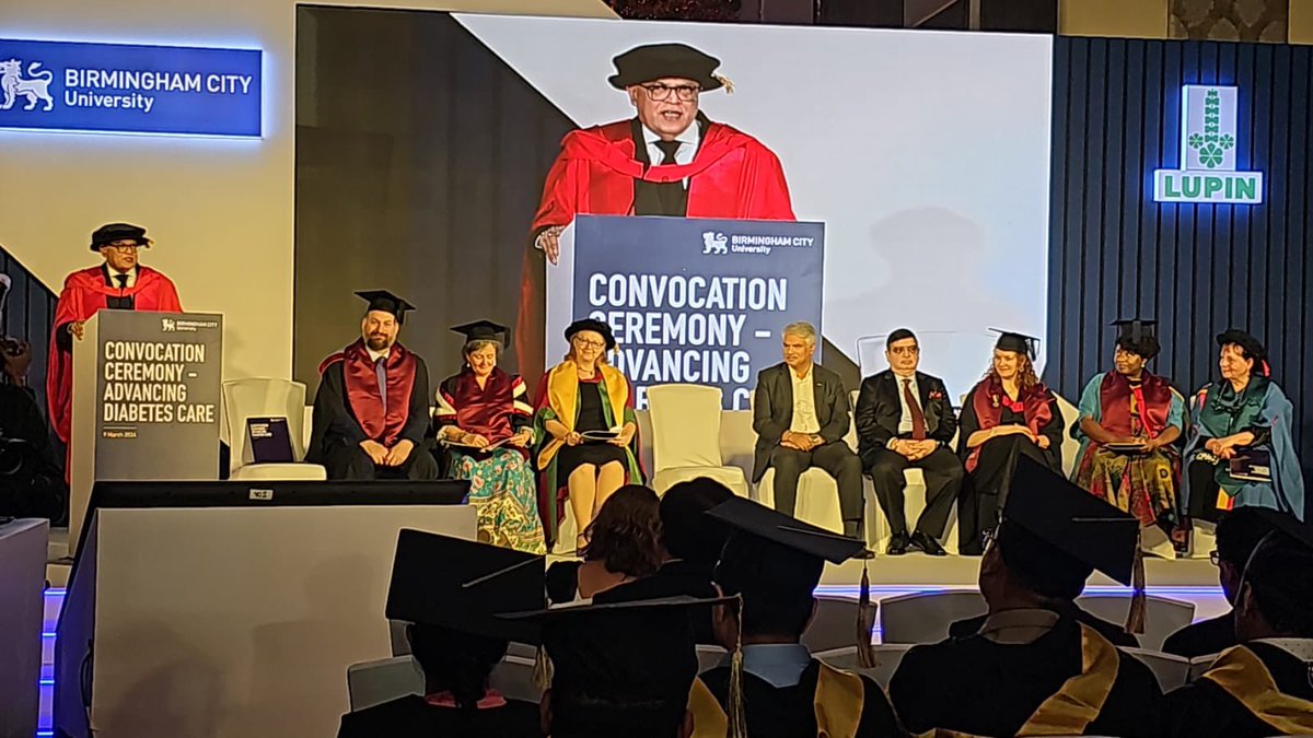 Congratulations to all the graduants at the stellar convocation of Advance Diabetes care Masters program of @BCUPressOffice a big thank you to Mr Harjinder Kang Deputy High Commissioner of UK the chief guest of the occasion @UKinMumbai @UKinIndia @CGI_Bghm @bsingh6277