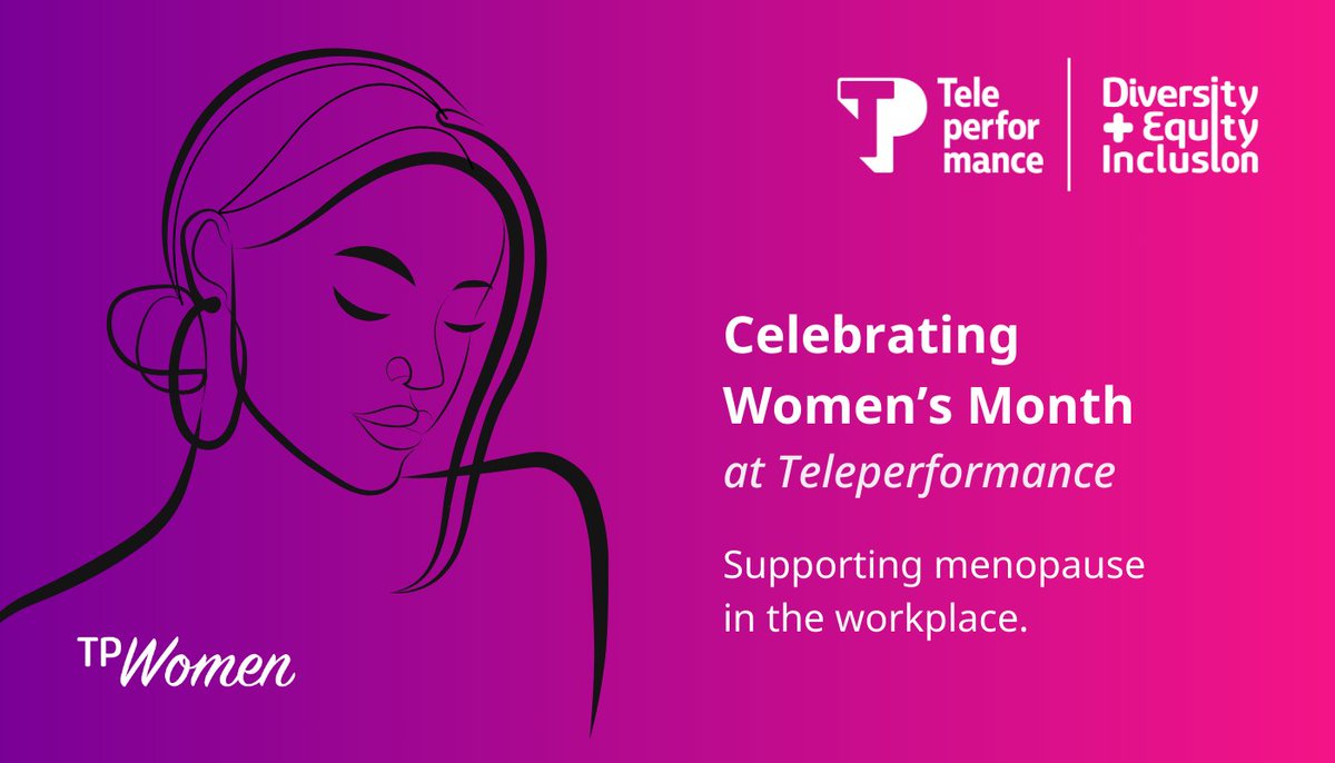 TPmarketingUK's tweet photo. At Teleperformance, we recognize the importance of standing by women at every stage of their journey.
π¬ Reach out to your Employee Experience rep to gain access to our private support group.
#MenopauseSupport #InspireInclusion #TeleperformanceUK https://t.co/m0Pzx4Q29k