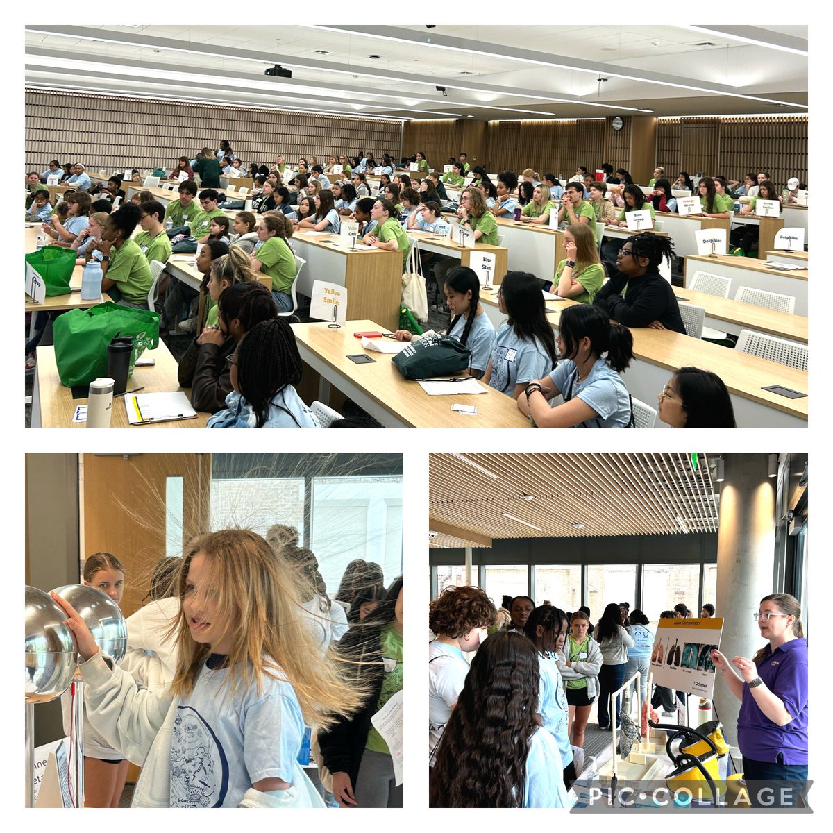 Saturday morning joy! First stop @Tulane for the Girls In STEM event. More than 150 middle school girls who are excited for a day filled with hands on activities and hopefully a professional future in STEM too. @GeauxLaSTEM #LaProspers