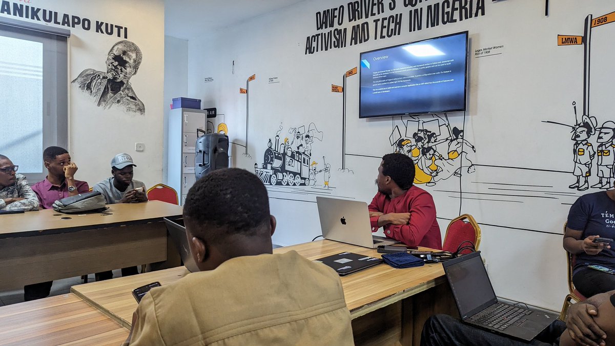 PythonNigeria's tweet image. Exploring, Frappe, the new Django with @maduforovictor.
What an amazing session we had with him💯💯
What do you think about Frappe? Share your thoughts in the comment section 😃
#Python #pythonevent #meetups
#pythonnigeria
