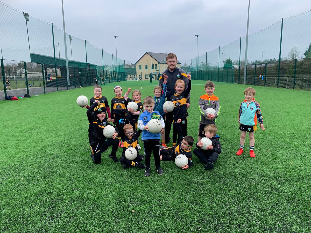 BornacoolaGAA's tweet photo. Welcome back to our Nursery,  U9 and U11s who resumed training on our astroturf this morning  Thanks to our CDO Shane Rynn who was on hand to help our coaches with skill development 

@LeitrimGAA @ConnachtGAA https://t.co/ppZ2asNgaE
