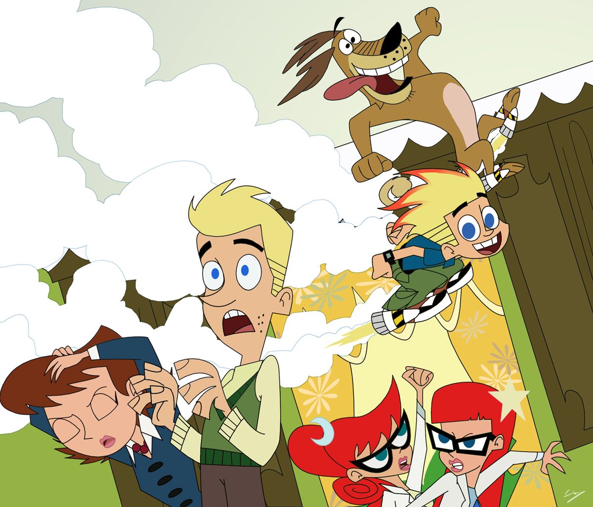 ObsurceJT's tweet image. Throughout 2008-2015, one of the crew members for the Collideascope seasons of Johnny Test has drew art for Johnny Test on their DeviantArt page with the username &quot;EastCoastCanuck&quot;, here&apos;s four samples of the art he has done there!
#JohnnyTest
