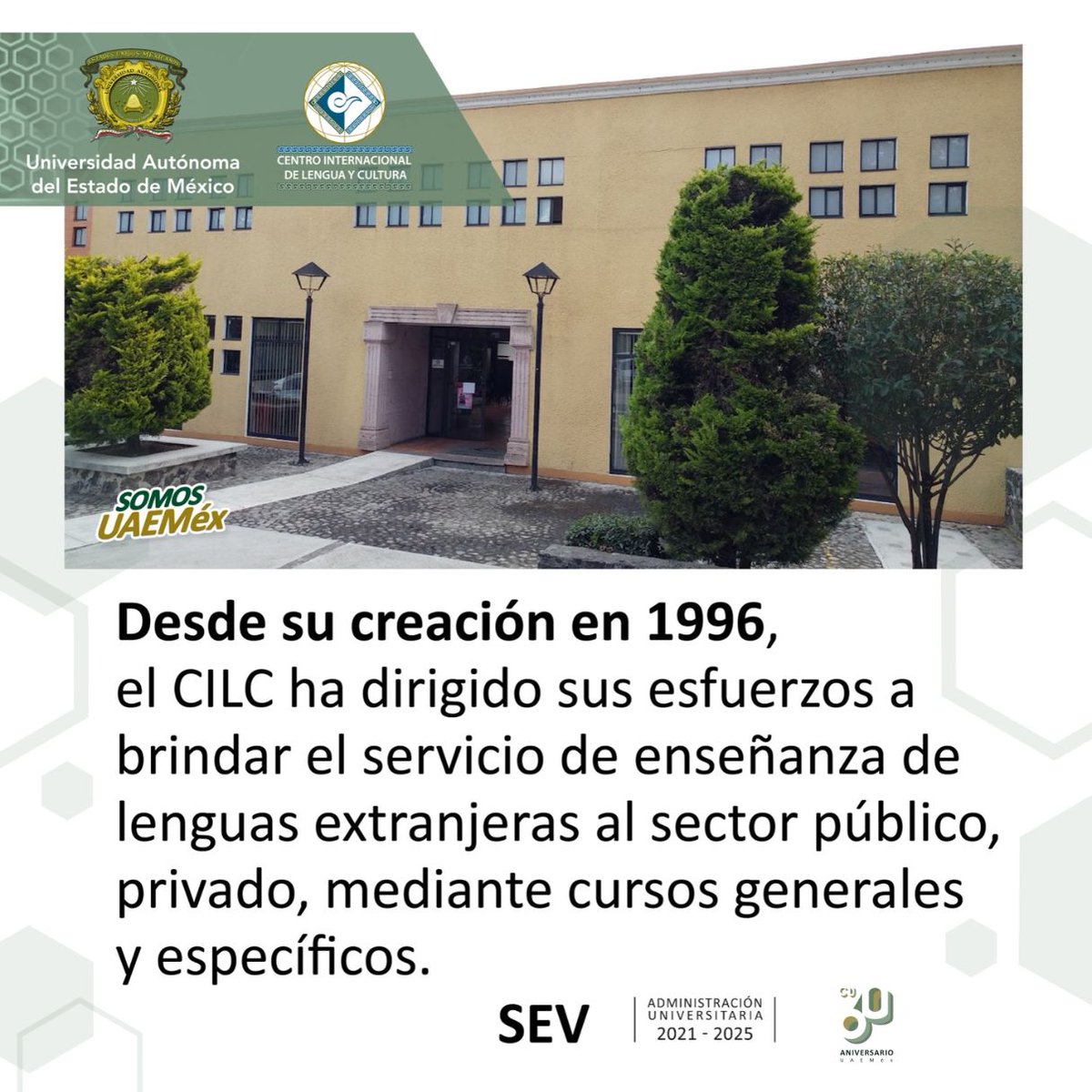 CILCUAEMex's tweet photo. Queremos que más personas desarrollen habilidades para dominar otros idiomas. Nuestra trayectoria nos avala como una institución comprometida con la enseñanza de idiomas y con el fomento de nuestra cultura mexicana.

#SomosUAEMéx #CILC https://t.co/AVGcWE8IVm