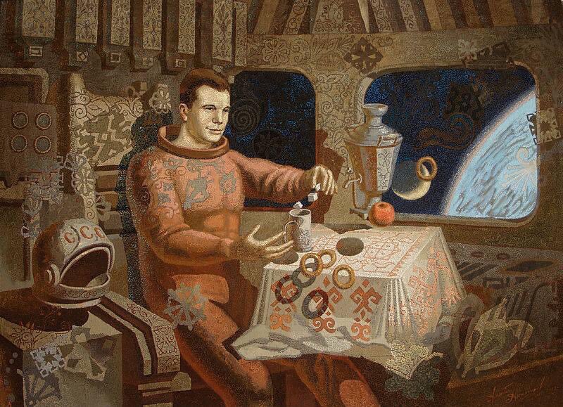 phumbathographa's tweet photo. 🚀 "I am a friend, comrades, a friend!" 🌍 First words upon returning to Earth on April 12, 1961. Asked if he came from outer space, Gagarin replied, "As a matter of fact, I have!" #YuriGagarin #SpaceExploration https://t.co/Q6PQa3egKs