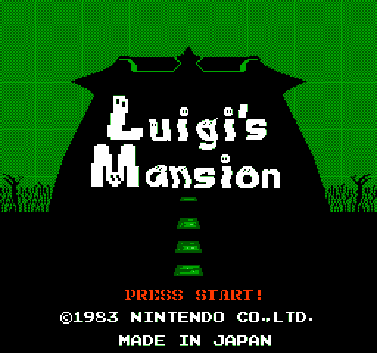 8BitMoX's tweet image. Finally finished been working on this all day: 
'Luigi's Mansion' (Gamecube) but if it was released on the NES - #pixelart
