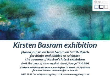 It's going to be a tough decision for everyone next Saturday - Rugby or Private View????

Let's hope it's the latter and you will be joining us and Kirsten for a glass or two to celebrate the month-long
exhibition of her latest work...

terracegallery.co.uk/collections/ki…