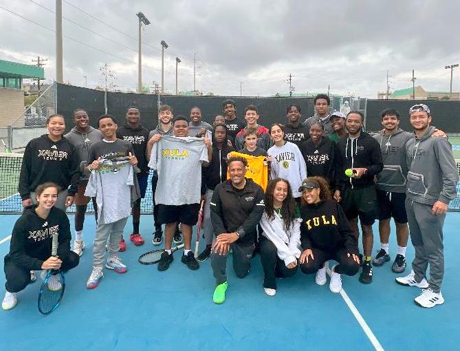 2 hours of community service for #XULA men's and women's tennis with Son of a Saint. sonofasaint.org #TeamGold #HailAllHailXU #NAIATennis #HBCU