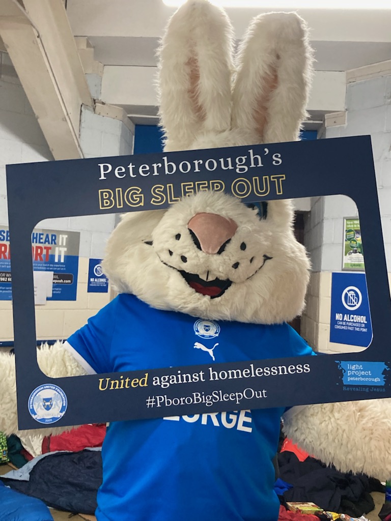 PeterBurrow1934's tweet photo. Great night sleep 🤣🤣 @westonhomesstad last night for the #PboroBigSleepOut @poshfoundation #TheLightProject its still not to last to donate... 🐰🥕💙😴💤💤💤💤 https://t.co/l9MPgbRZ38