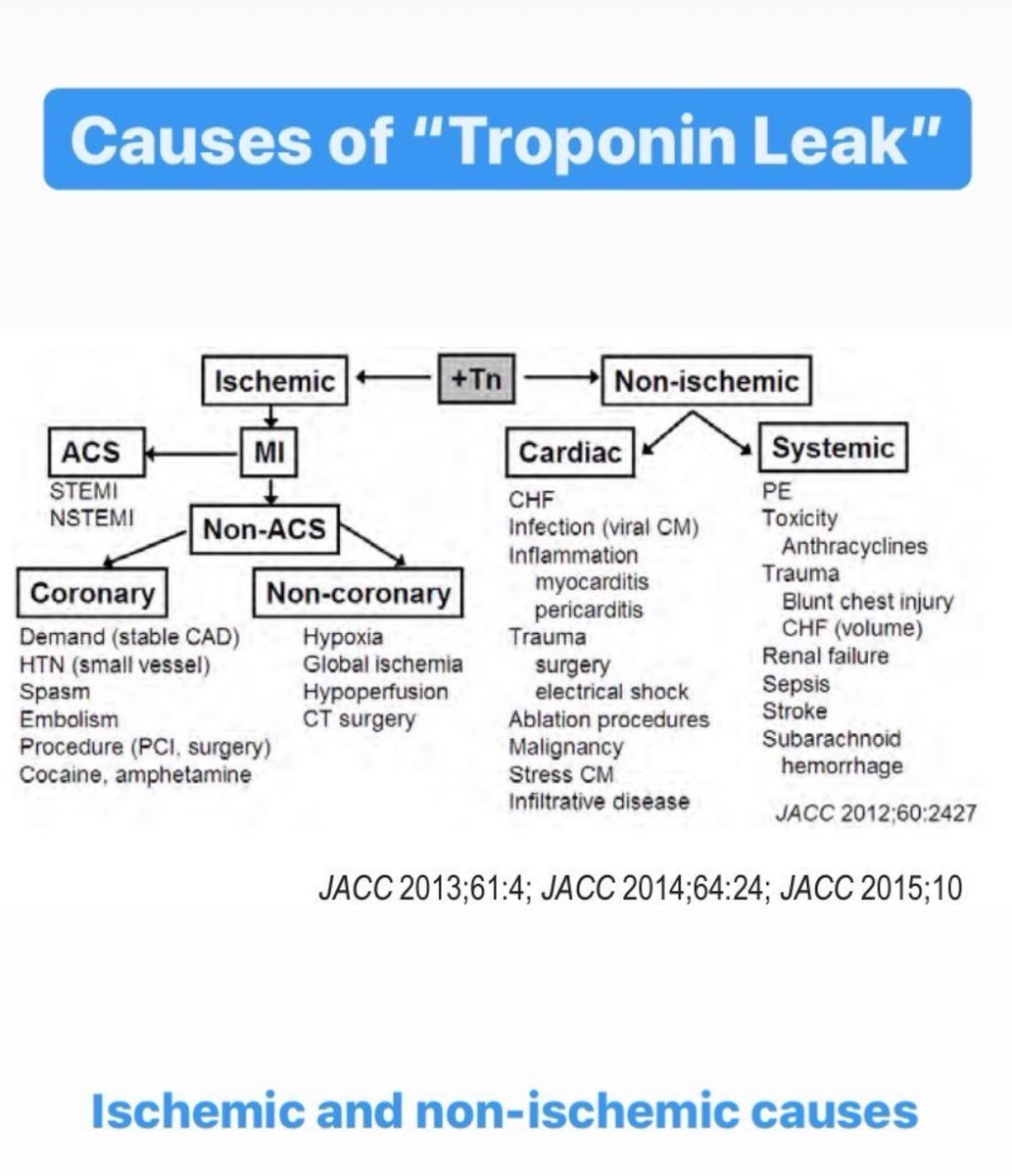 “Not all that leaks troponin is an MI”

🔑 concept: troponin elevation, ischemic and nonischemic causes 📚