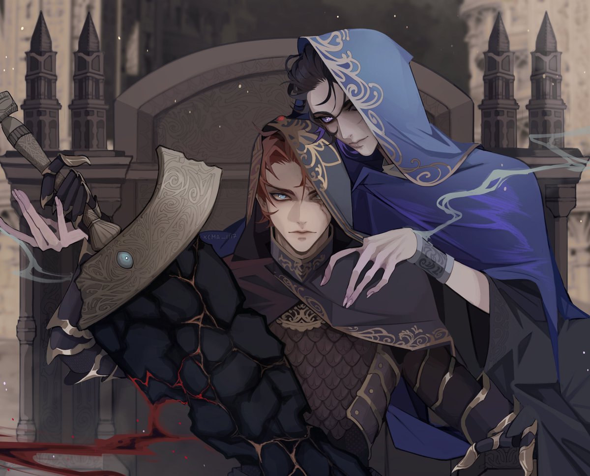 xCMA1117's tweet photo. working a fulltime job isnt good for my drawing.. it took me over a month to finish *sobs*
My litttle #ELDENRING obsession took over 
My and my boyfriend's characters, we're so not normal about them https://t.co/gky7nYK4B6