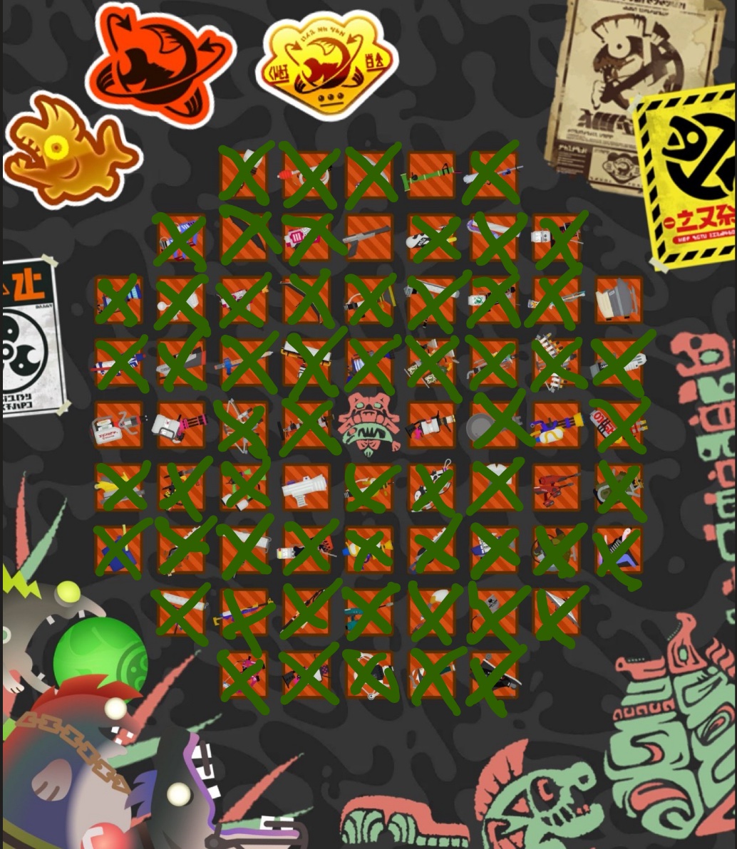 Day 1 progress of Big Run Bingo