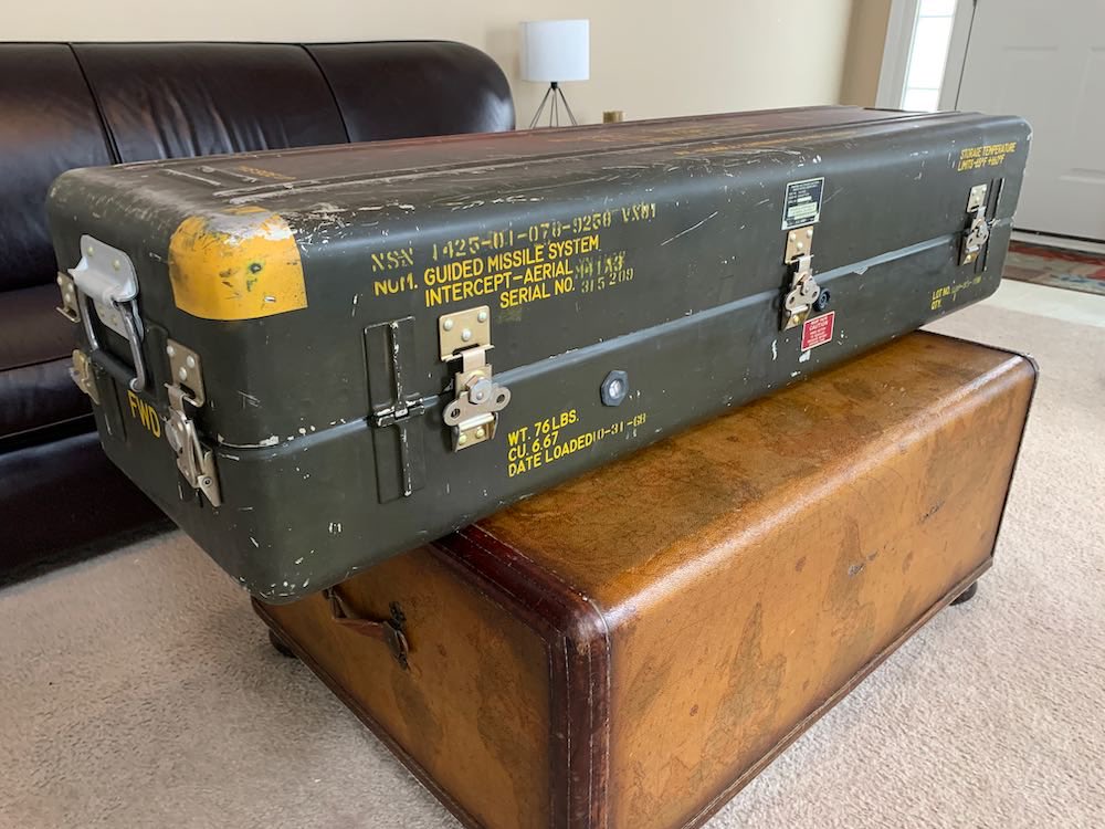 kane's tweet image. in the 2000s my university charged like $300 for summer storage BUT you could buy surplus FIM-29 Stinger launcher cases for $200 so i put my clothes and books in one, sunk it in the river by my dorm, and retrieved it fall semester

they’re hard to find now and i regret selling it