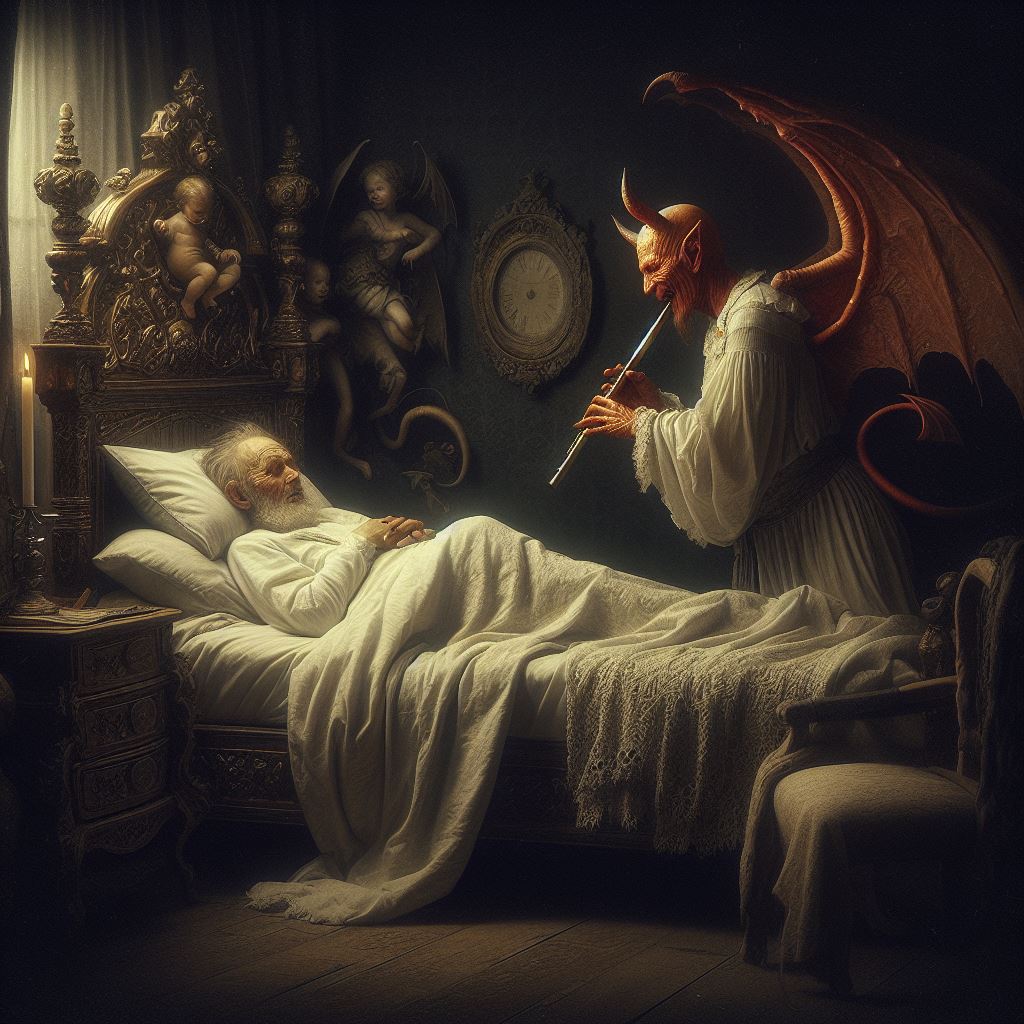 Farewell Melody
#19thCentury #Mystical #Romanticism #Supernatural #ArtInspiration #HistoricalFiction #FantasyArt #DarkRomance #ImaginativeArt #GothicAesthetic