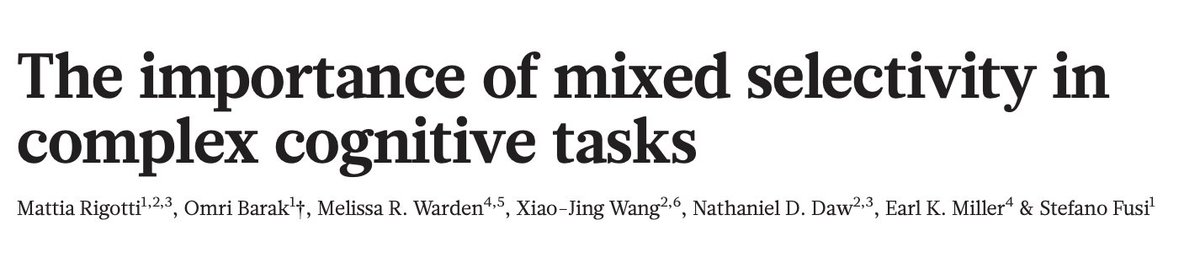 One account, popularized by Mattia Rigotti &amp; Stefano Fusi, is that lPFC non-linearly mixes inputs, projecting them on a high-dim, task-agnostic manifold from which any task mapping can be read out without any representation learning.
