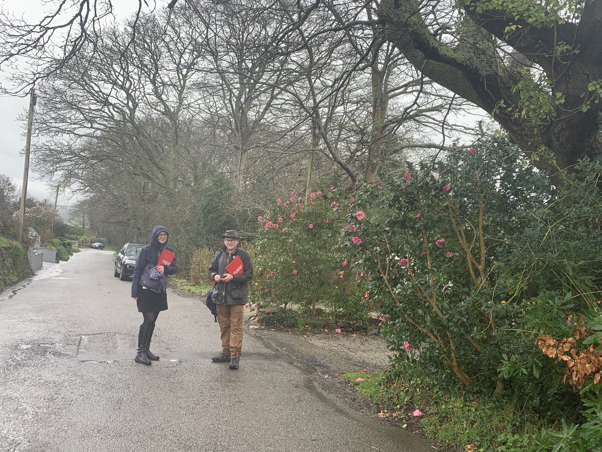 JayneKirkham4's tweet photo. The bits other canvassers don’t go! Great to be in #Penpol and #Penelewey today. 
We laugh in the face of rain in #Cornwall. https://t.co/l7H6LOxfHt
