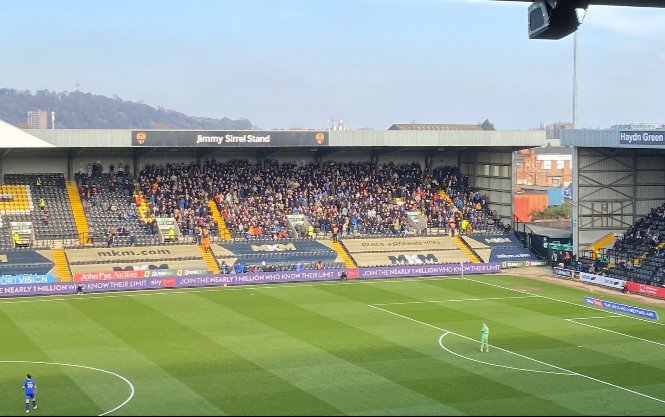 Great turnout from <a href="/adcock_brett/">Brett Adcock</a> at #nottscounty and 2-0 win #dons #afcw