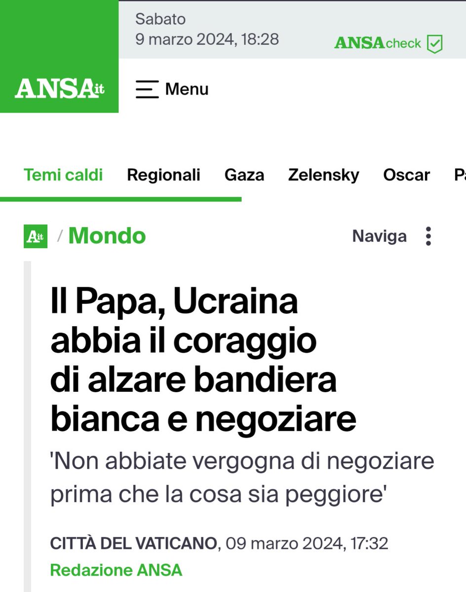 rusembitalia's tweet image. Le parole di Zar Papa Francesco sono un potentissimo incentivo alla violenza nei confronti del prossimo. 

Il demonio non avrebbe saputo fare di meglio. #PapaFrancesco #Resa