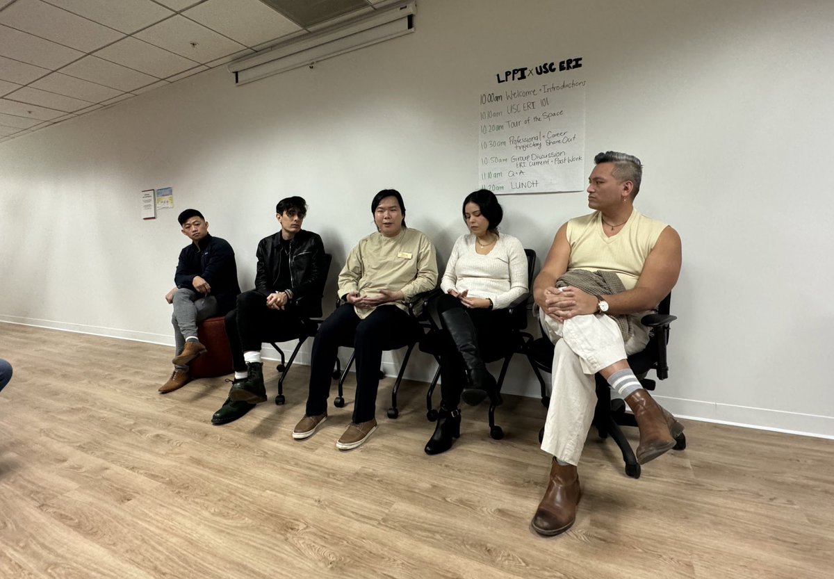 juliarsilv's tweet photo. A big thank you to @ERI_USC staff for hosting @UCLAlatino fellows and staff for a site visit yesterday. We are inspired by your stories and your work! https://t.co/mWXmJUmKyT
