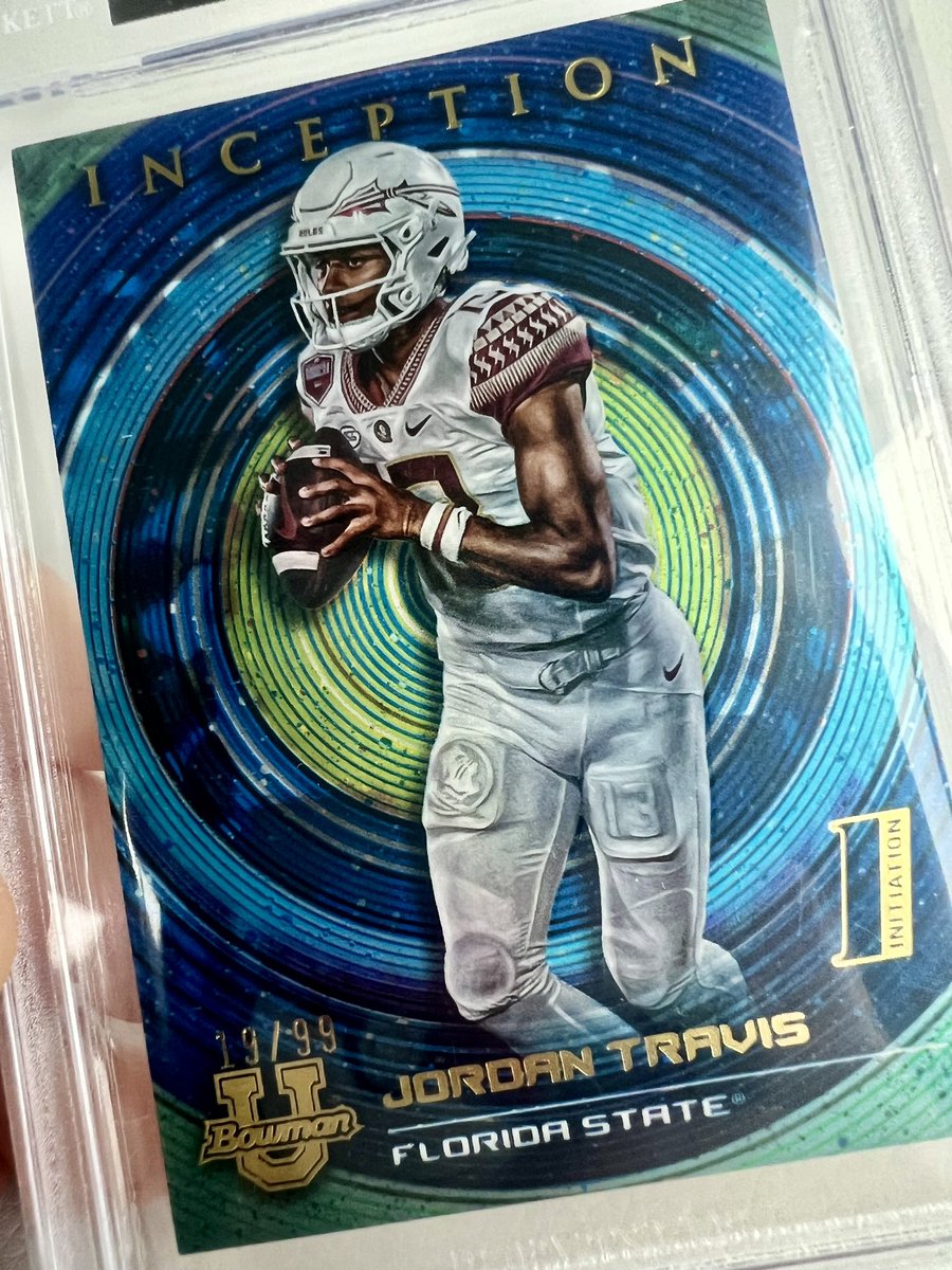 melinasphotos's tweet photo. Want to WIN this beautiful Jordan Travis FSU Inception rookie /99 for your collection? ✨✨✨

RT &amp; like this post to enter &amp; I'll pick a winner this coming week. Go Noles! https://t.co/5nK5hGMtqT
