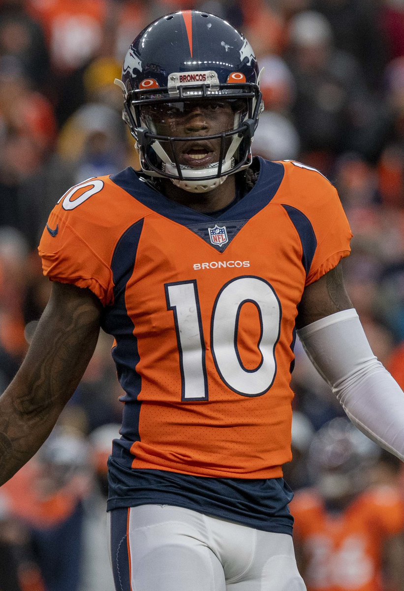 NFLRT's tweet photo. BREAKING: The Denver Broncos are trading WR Jerry Jeudy to the Cleveland Browns in exchange for a 5th and 6th round draft pick, per @RapSheet. https://t.co/sj5rNzSCII