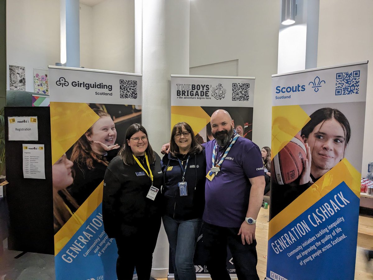 I love working with the amazing CashBack consortium staff @ScoutsScotland @TheBBScotland and @YouthScotland ❤️ #Reach2024