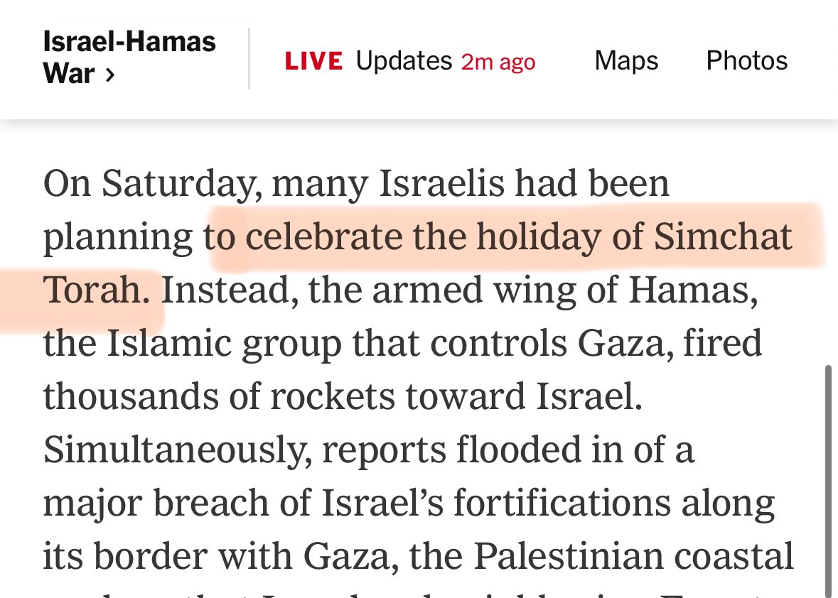 MarinaMedvin's tweet photo. Hamas attacked Jews on a double holiday — on a sabbath when they also celebrated Simhat Torah.

Not a peep out of the left for that.

But heaven-forbid the Jews try to get their babies and raped girls back from the terrorists while the Islamists celebrate a month-long holiday! https://t.co/zFHUIhgyIH