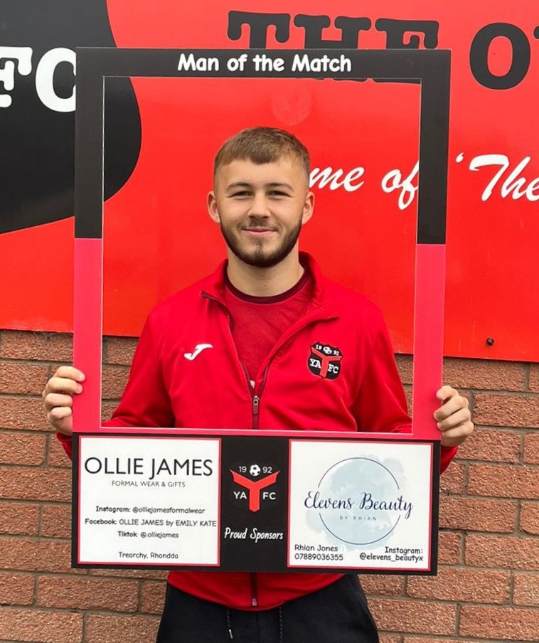 YAFCthebuns's tweet photo. Ardal South West League 
@YAFCthebuns 1-1 @PenydarrenBGC

Tight game with a dramatic finish as Ynyshir saved by a 95th minute equaliser before finishing the game with 9 men. 

Well done @JoseffHaig the goal scorer and our Ollie James Menswear &amp; Elevens Beauty MOTM 🍾 

#COTB 🔴⚫️ https://t.co/ZEyfnWRplF