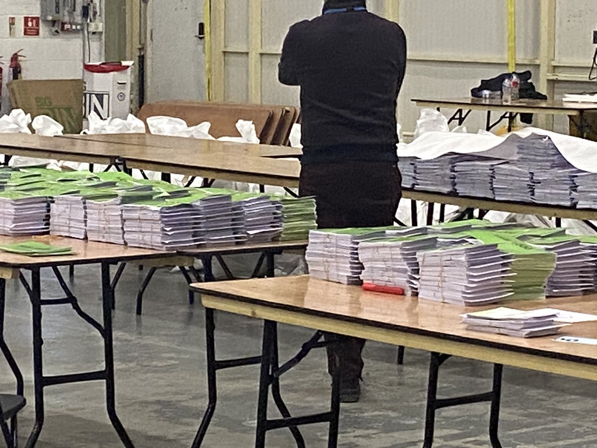 dimitriodonnell's tweet photo. DUBLIN SOUTH WEST: Looks like a resounding NO is on the cards to the 40th amendment (care) as piles of no votes far exceed those from the yes side. Returning officer told @rtenews that rough tallies show in excess of 37,000 NO to 13,000 YES. Results NOT yet officially confirmed https://t.co/zGmqDMX4bu