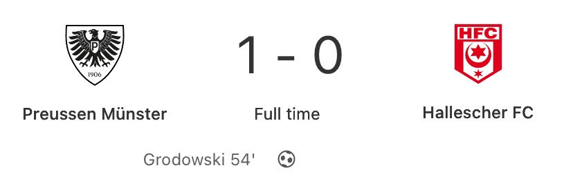 EastGermanFooty's tweet photo. Chemie Halle’s two game winning streak ends at Münster who secure a fifth straight win, and stay right on Dresden’s heels.

The gap at the bottom is 3pts for HFC.

#3Liga #HFC #SCPHFC https://t.co/vpd3KR2m4m