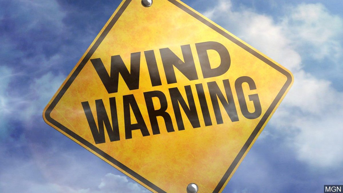 HIGH WINDS!     Strong SE winds of 70 km/h gusting to 90, increasing to 80 gusting to 100 km/h tonight.