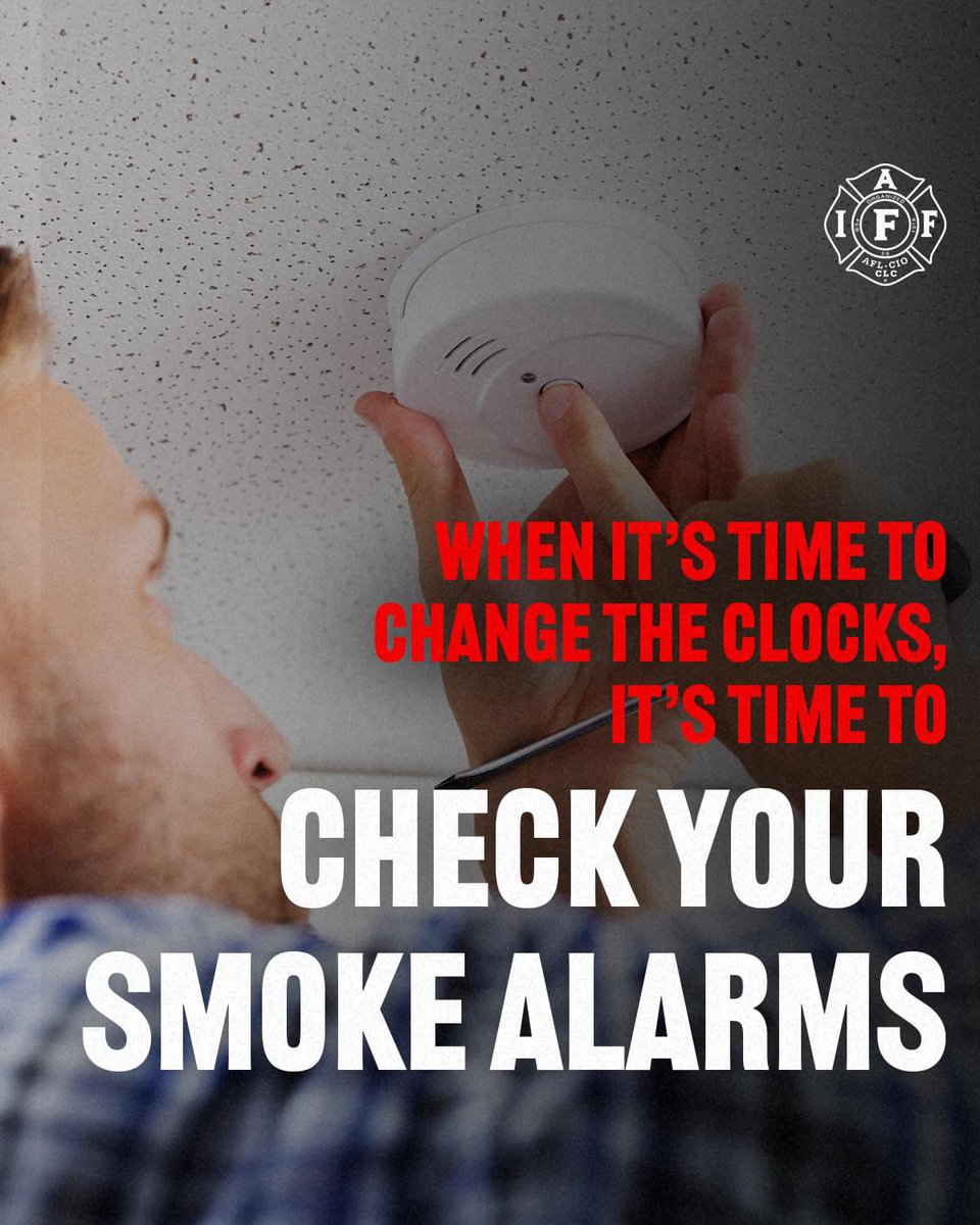 KitchFire's tweet photo. #DaylightSaving is happening tonight!

Remember to check your smoke alarms when they spring forward. https://t.co/MNGkGcCriO