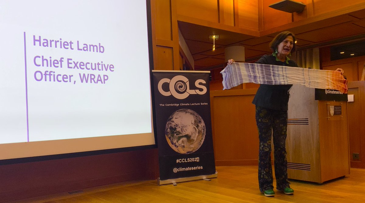 It was great to hear from @HarrietLamb_, CEO of @WRAP_NGO  on Thursday as part of #CCLS2024. She was very keen on #ShowYourStripes and certainly stimulated a great many conversations during and after her talk! 👏🏻 1/2