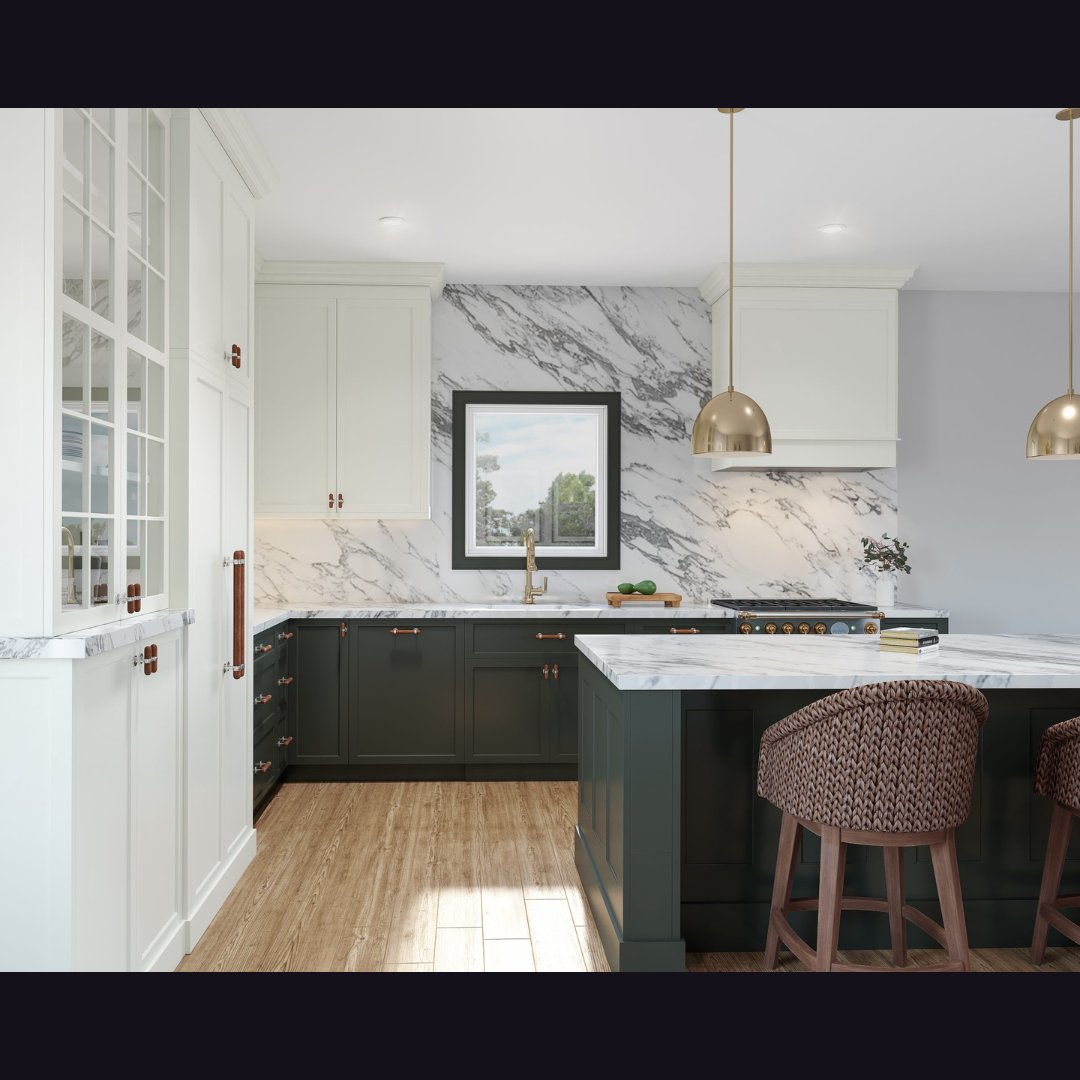 This versatile kitchen features spacious cabinets, gleaming countertops, and top-of-the-line appliances, making it ideal for both everyday cooking and entertaining guests.🖤
.
.
#kitchendesign #shakerkitchen #luxurykitchen #customkitchen
#customcabinet #dcdesign #interiordesign