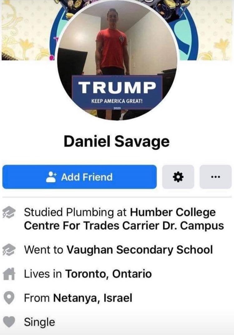 drghadasasa's tweet photo. 🚨 Here is Daniel Savage a Zionist member of the hate group Urban Infidels &amp; MAGA supporter with a violent history, at the protest in Thornhill, declaring "I love dead Palestinians". 🚨 1/ https://t.co/YtQHZeSzR2