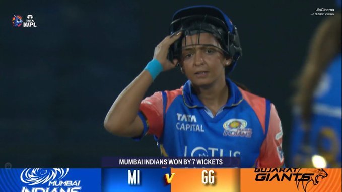 Rajrko50's tweet photo. MUMBAI INDIANS BECOMES THE FIRST TEAM TO QUALIFY INTO KNOCK-OUTS IN WPL ..!!

#WPLDrive #WPL2024 #MumbaiIndians #GujaratGiants #HarmanPreetKaur #famdeknights https://t.co/yPx8TTqxLY