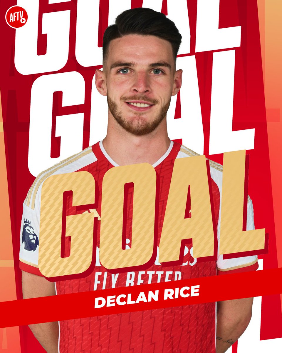 AFTVMedia's tweet photo. RICE RICE BABYYYYYYYYYYYYYYYYYYYY

19' | 🔴 1-0 🐝 | #ARSBRE https://t.co/0r6owcMOh8