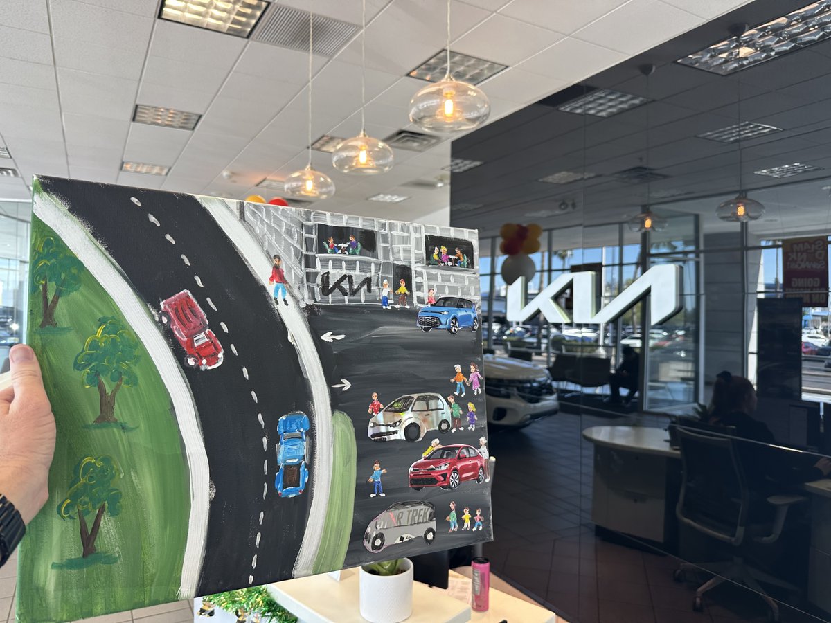 Thank you to our wonderful guest who brought us this gift today, taking the time to make this creative painting. We greatly appreciate our customers!  🎉