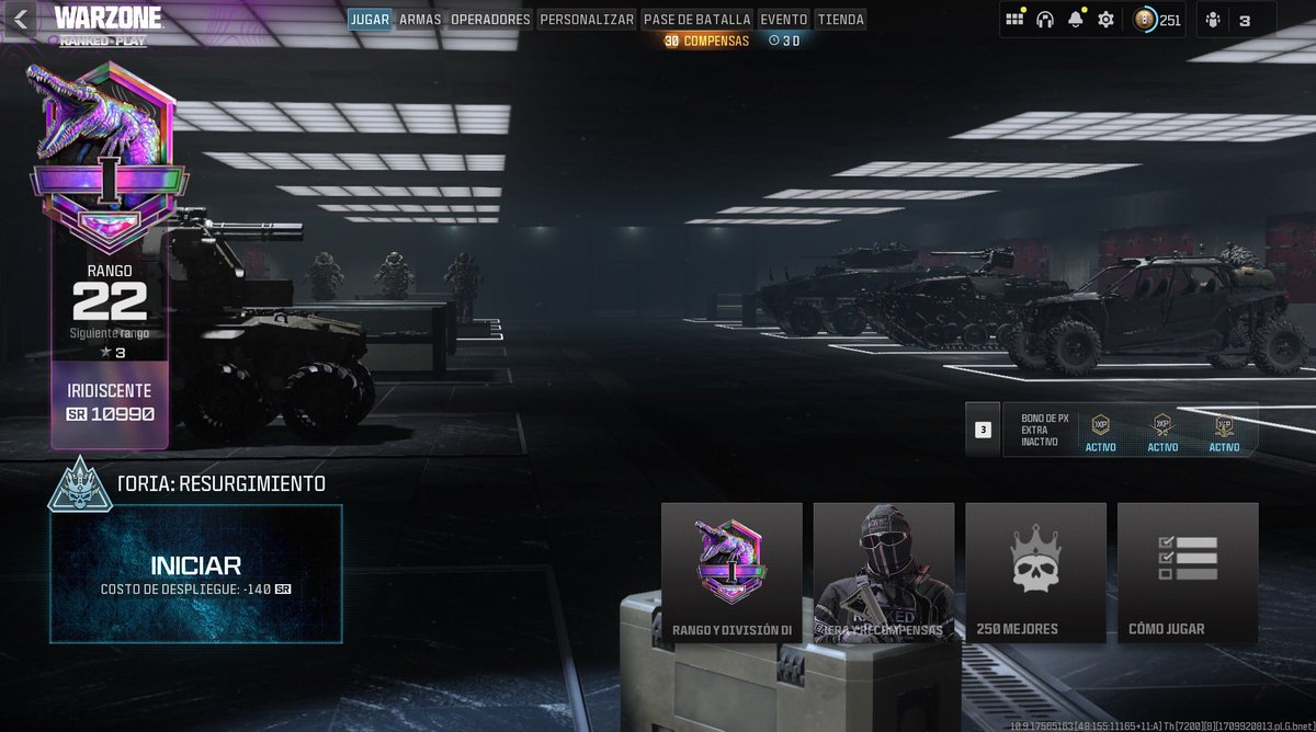 1+ WZ Ranks Crim/Iridi