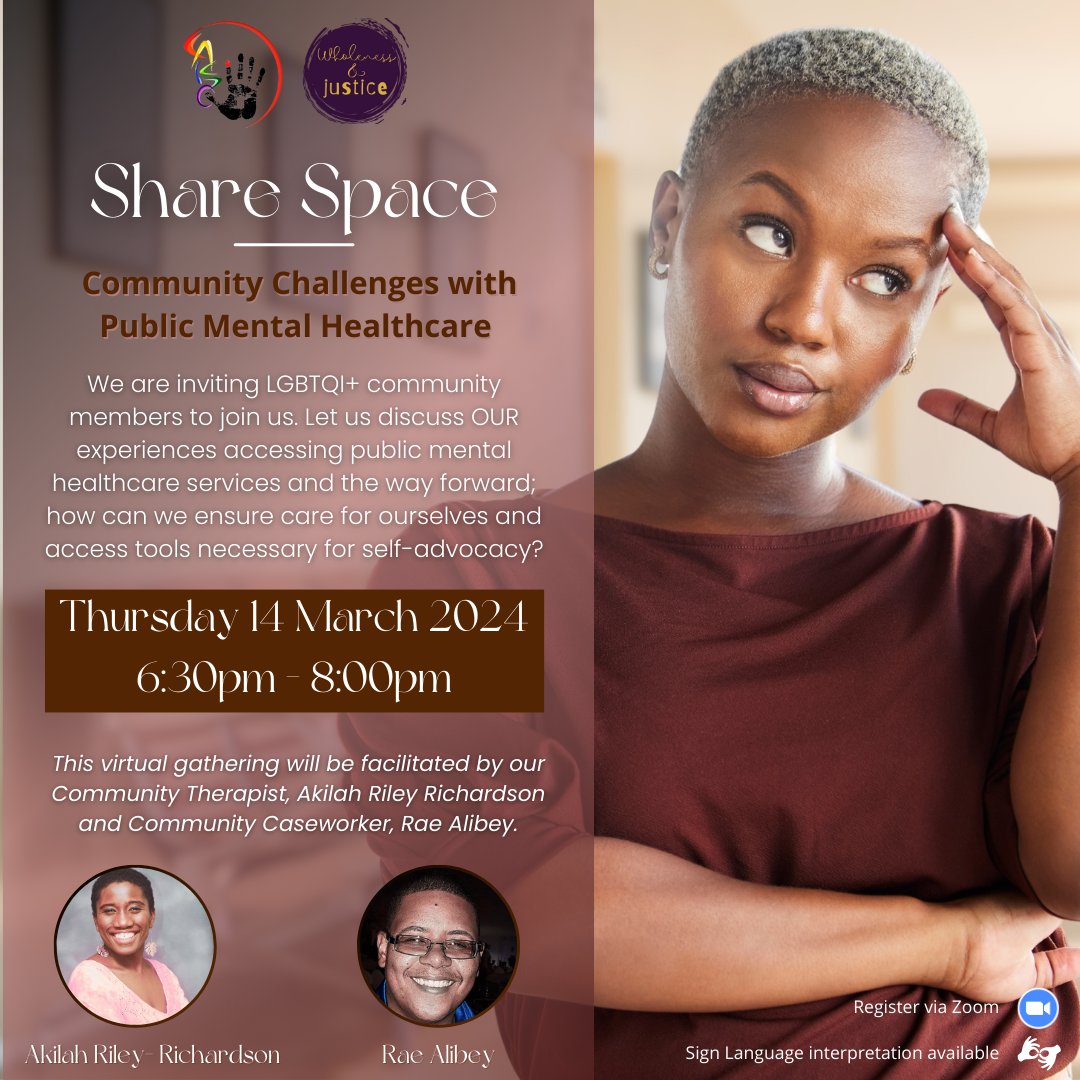 CAISOTT's tweet photo. Have you ever tried to get mental health care support from any public healthcare services?🥴
Let's talk about it while we Share Space!
Save your spot, register now: https://t.co/L2i32eYXz4
#MentalHealthAwareness #CommunityCare #WholenessAndJustice #ShareSpace #CAISOTT https://t.co/NXlx6FN56t