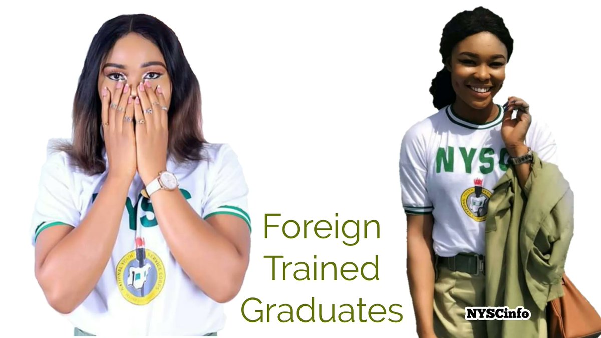 Latest Requirements to Register for NYSC as a Foreign Graduate. Don't Snooze.
passbuttons.com/news/nysc-regi…

Photo Credit: Nairaland