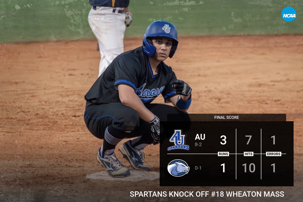 Final from Florida! Your Spartans take down #18 Wheaton Mass to wrap up the spring break trip! 

#GoSpartans #d3baseball #SeeIT