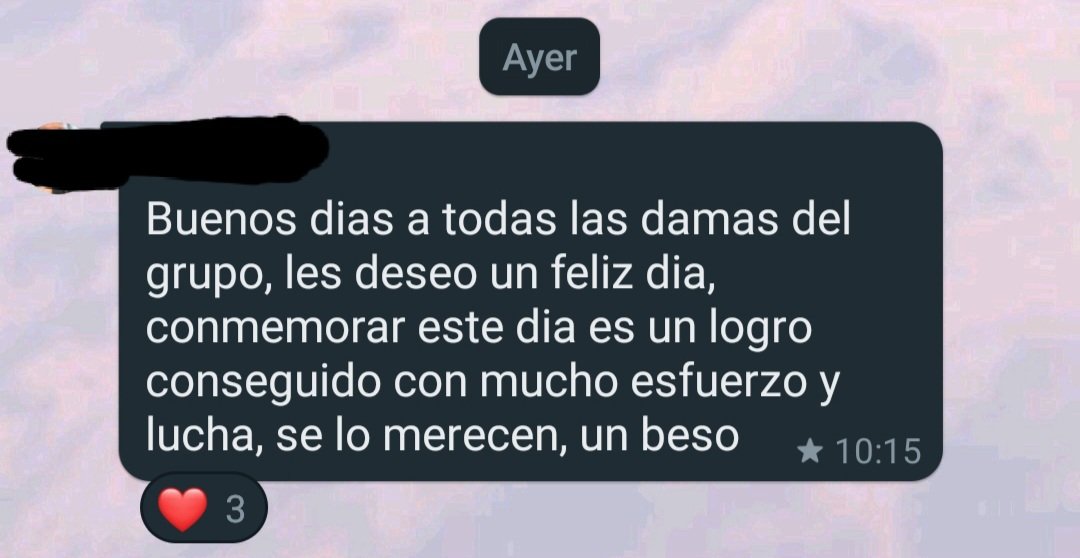 Que mi papá y mi abuelo, personas grandes criadas bajo el sistema patriarcal, abran la cabeza y acompañen la lucha desde donde puedan, para mí es de lo más gratificante del feminismo. Por mis amigas, mis abuelas, mi mamá, mis tías, mis primas. Por todas nosotras #8M 💜